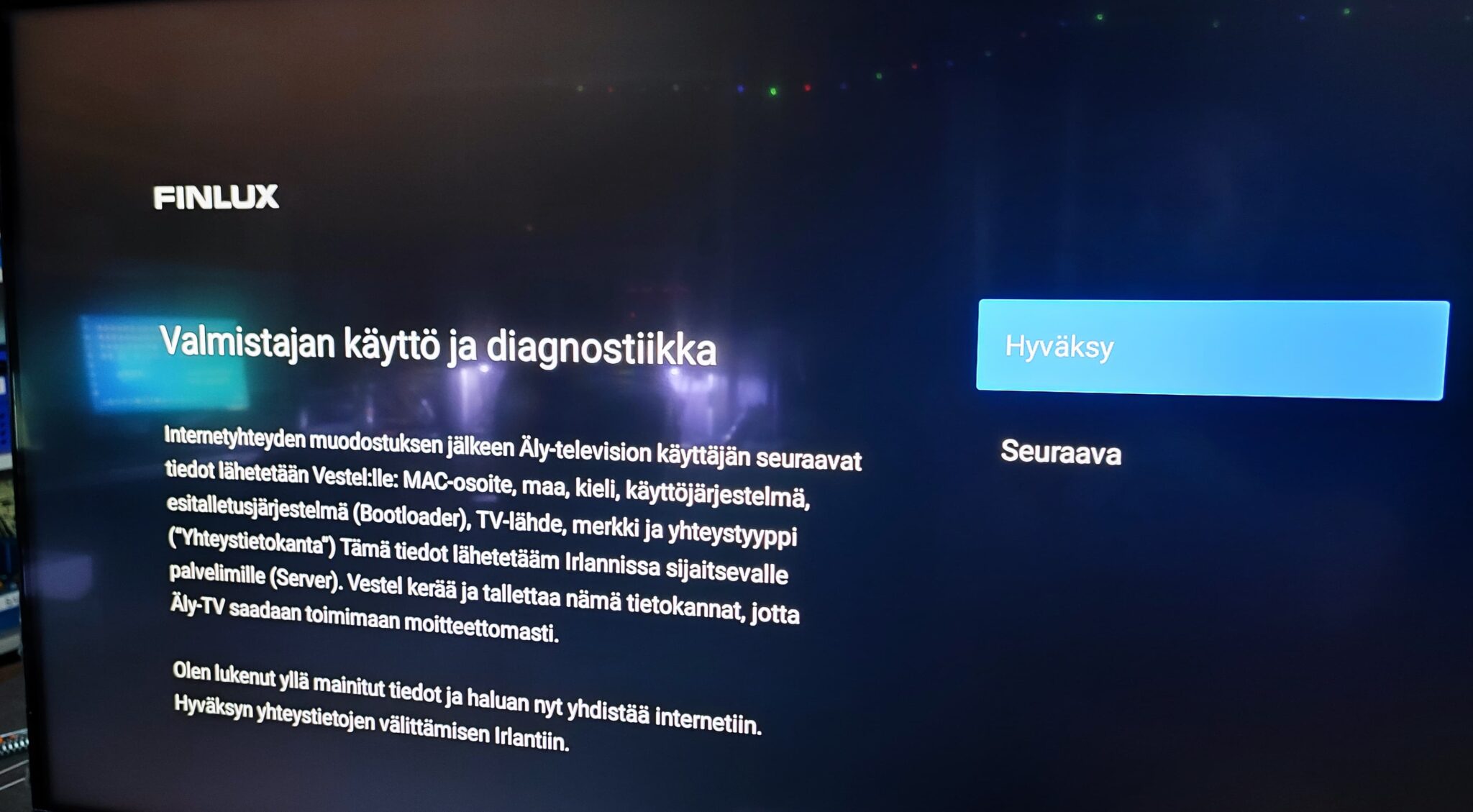 Google tv ensimm inen asennus finlux