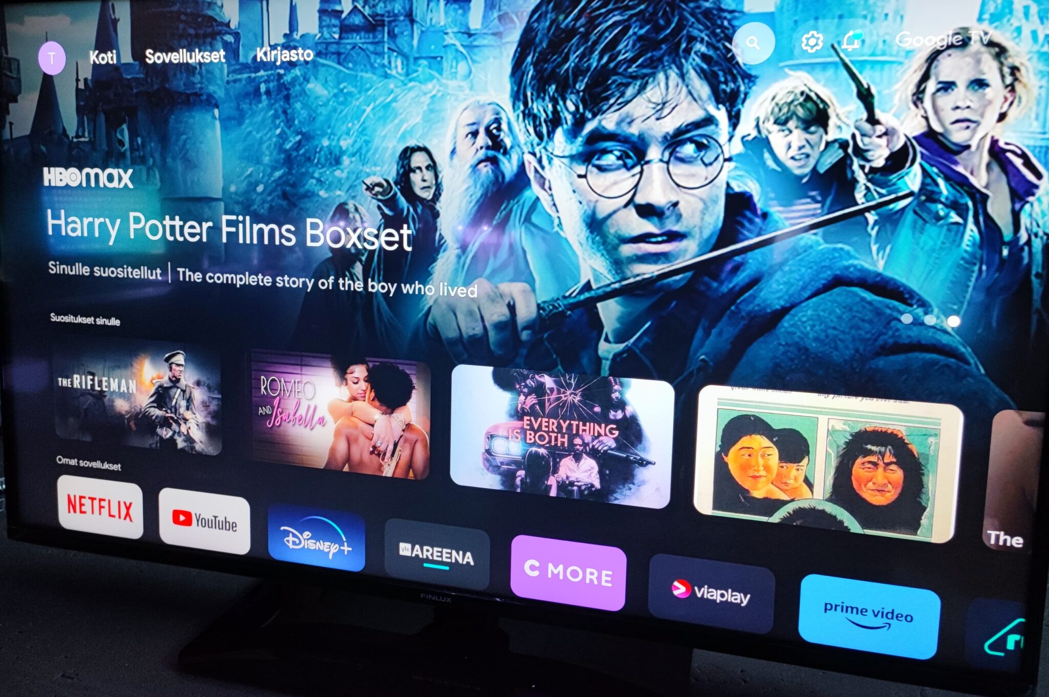 Google tv ensimm inen asennus finlux